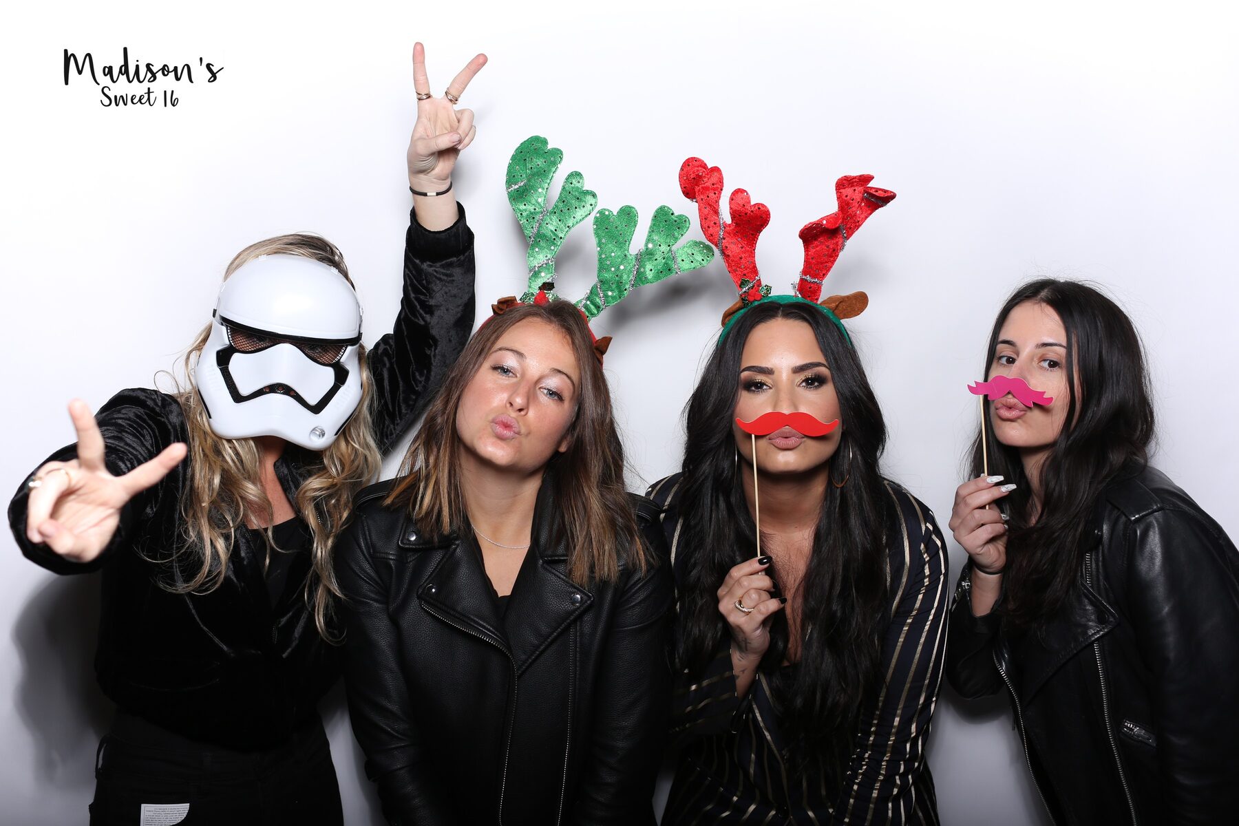 Guests enjoying the photo booth